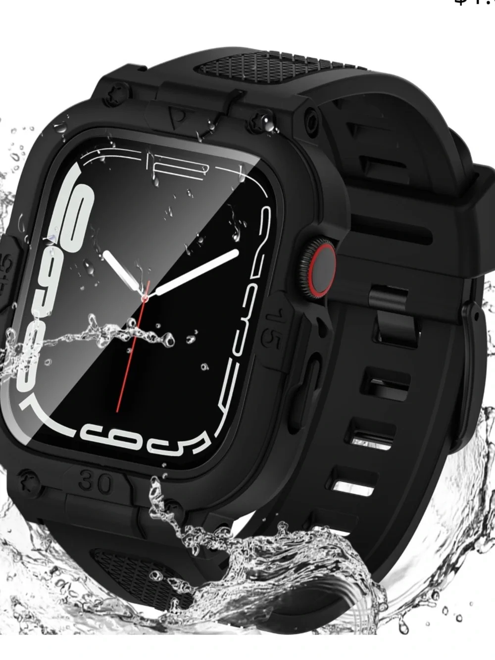 Band with Bumper Face Cover FITS: Apple Watch SE 3/SE 2/SE Series 6,5,4 (44mm)